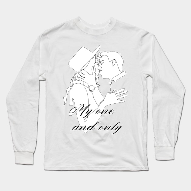 My one and only. Valentines day gift idea Long Sleeve T-Shirt by Orangerinka